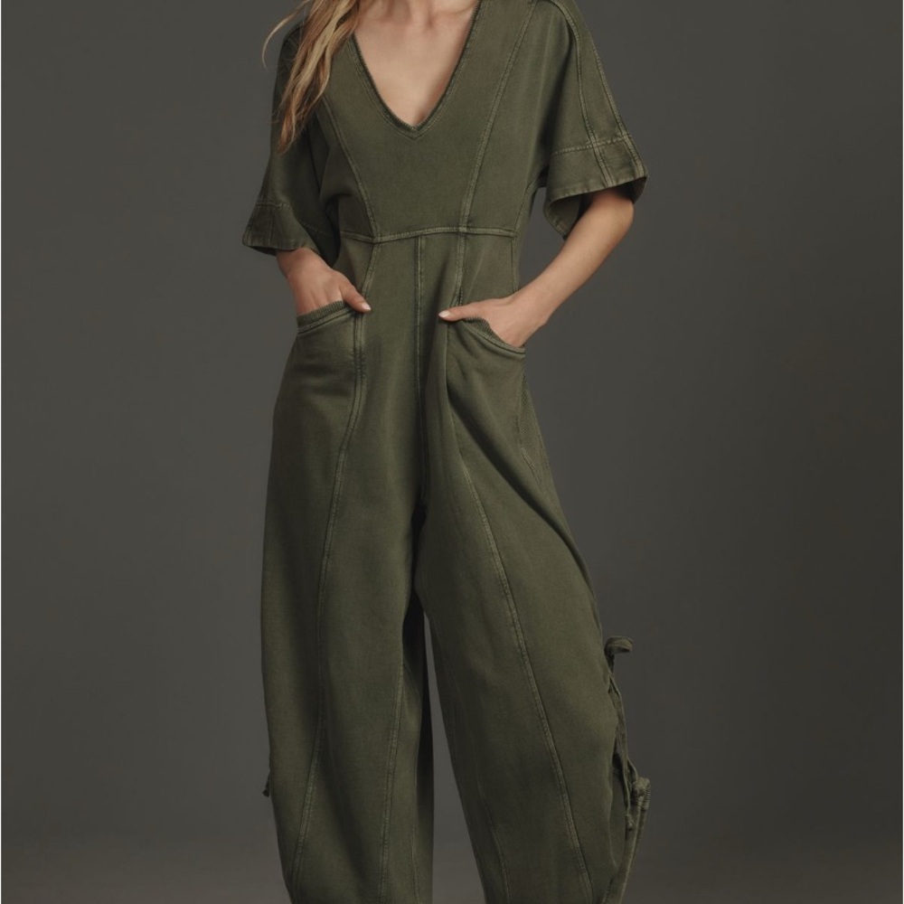 Daily Practice Arta Short-Sleeve Jumpsuit size Large